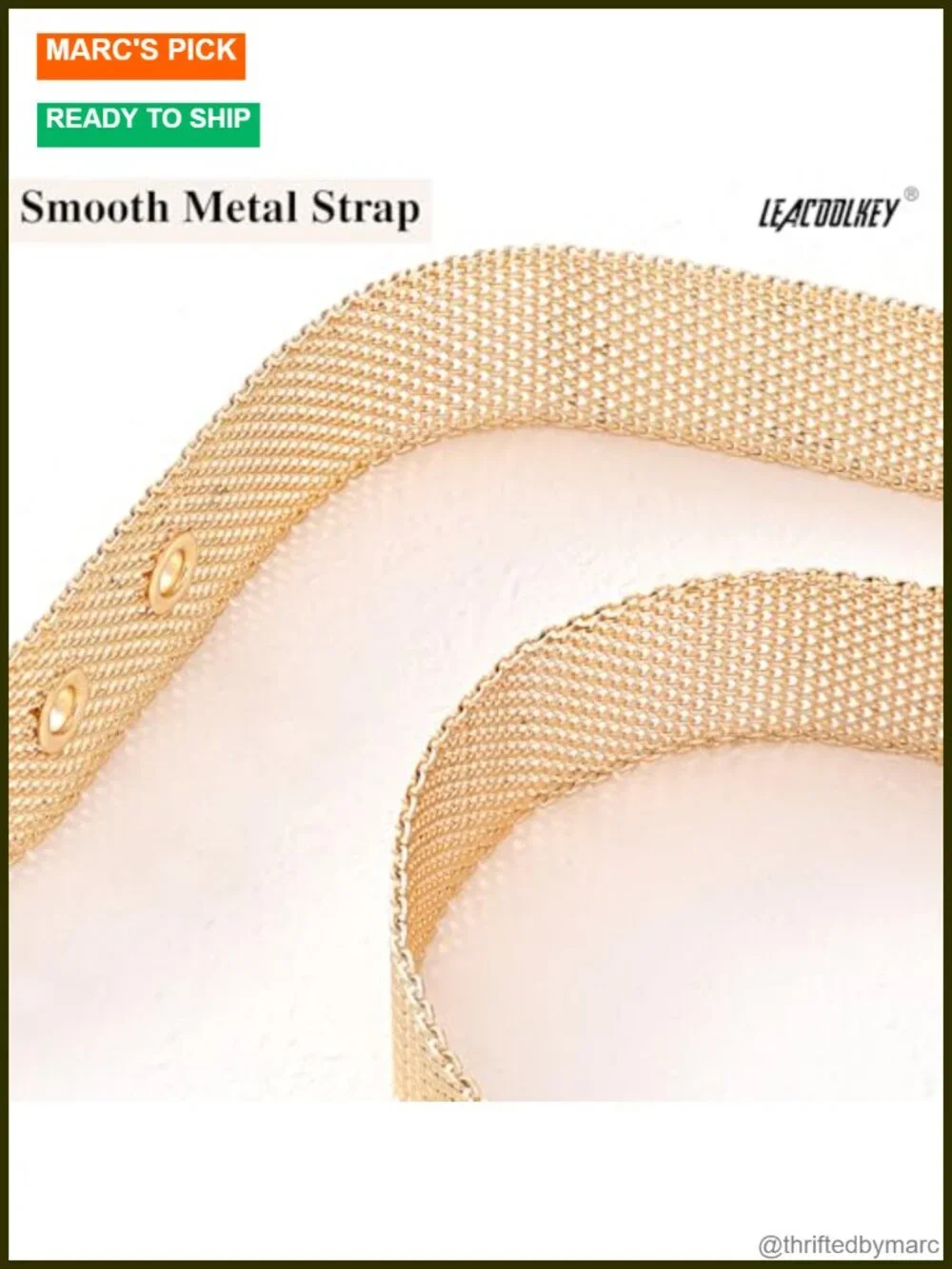Metal Waist Belt Trendy Link Chain Band for Jeans Pants Dress